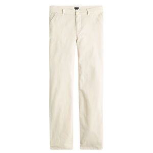 NEW J. CREW Kate Straight-Leg Pant Chino in Chino Fabric Natural (Cream) Size 10